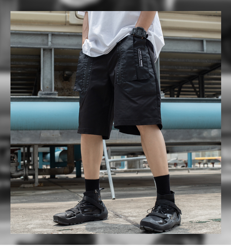 重疊層次口袋機能戰術抗靜電短褲