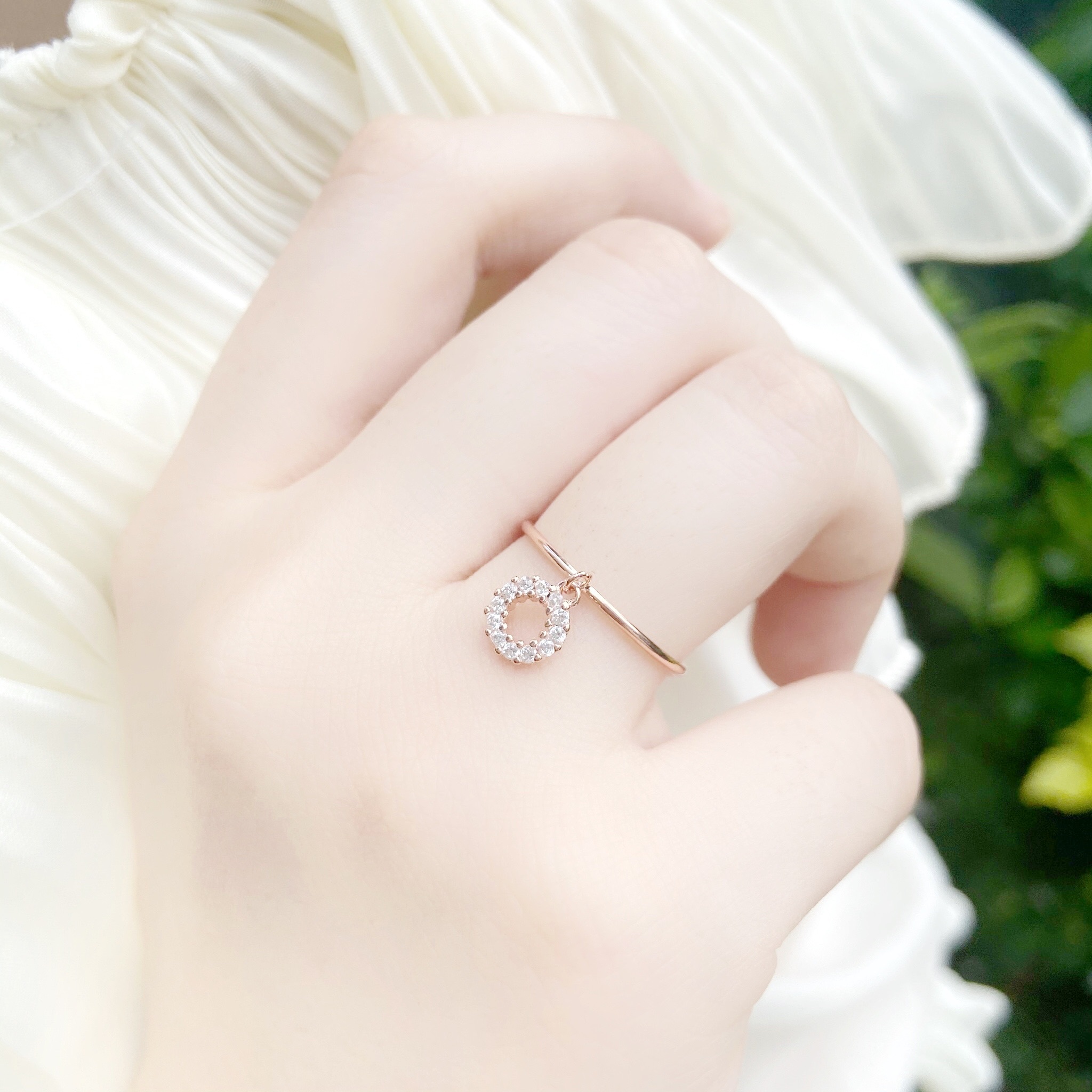 | 925純銀・玫瑰金 | 安全感吊墜戒指 | RI0259 |