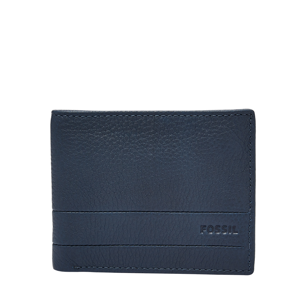 Lufkin 柔軟多卡兩折皮夾-藍色 SML1390405