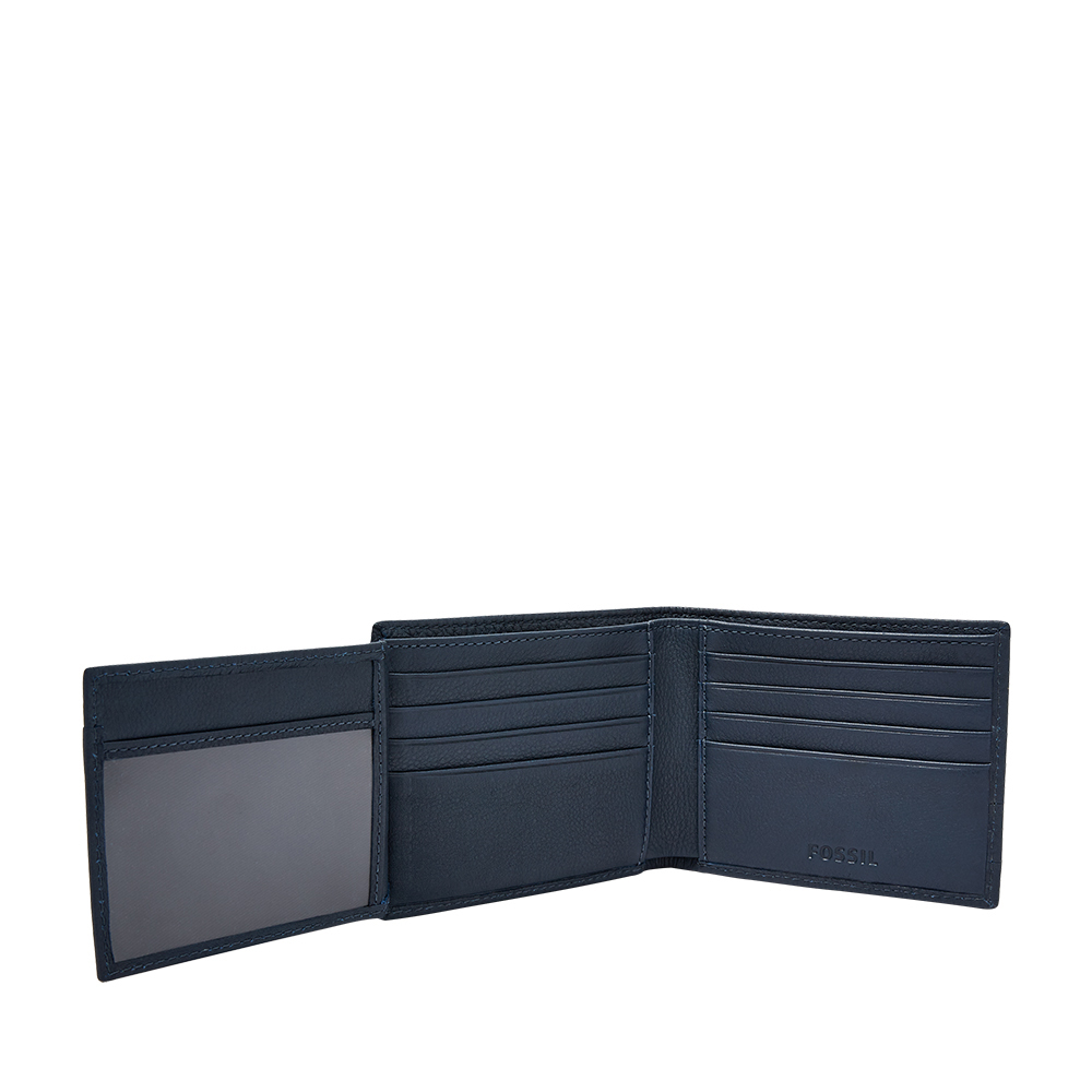 Lufkin 柔軟多卡兩折皮夾-藍色 SML1390405