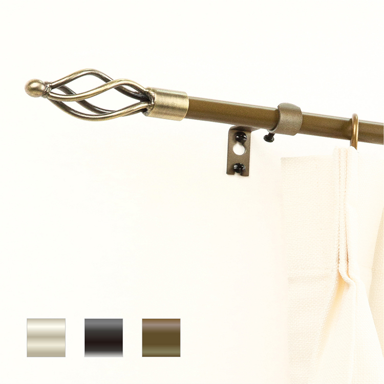 15.7mm│流動時空│伸縮窗簾桿架│2尺寸│3色
