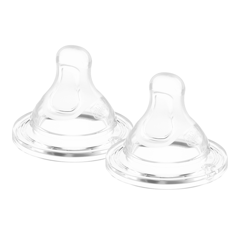 完美防脹矽膠奶嘴(中等流量)2入