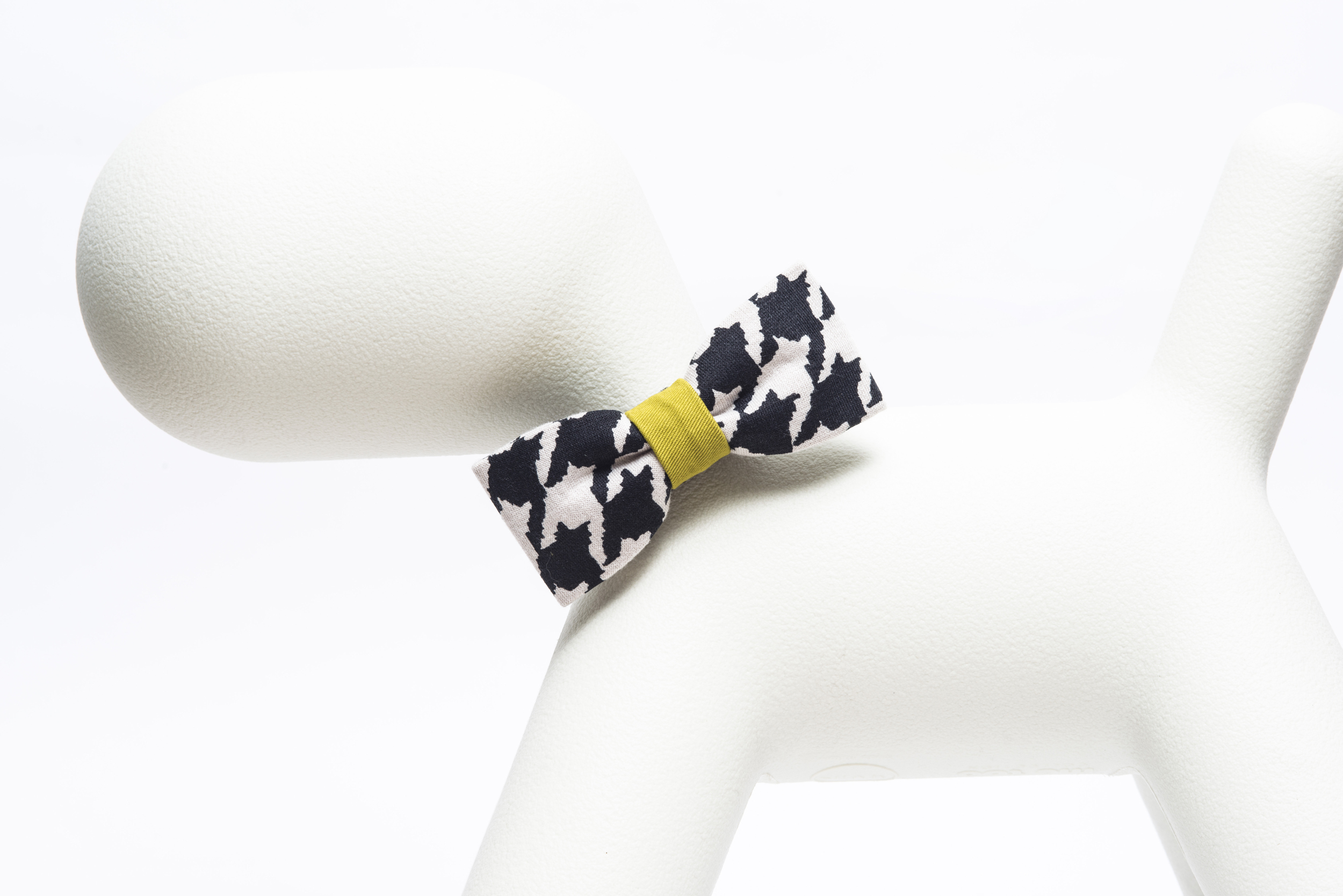 棉質狗狗領結｜千鳥紋 - Orange Blinks