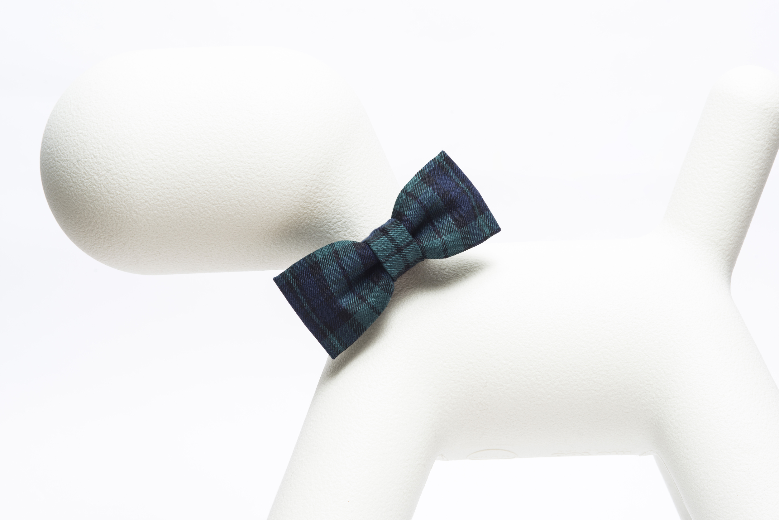 棉質狗狗領結｜綠格紋 - Orange Blinks