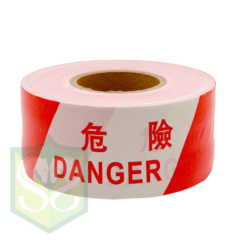 3" (危險)紅白膠帶