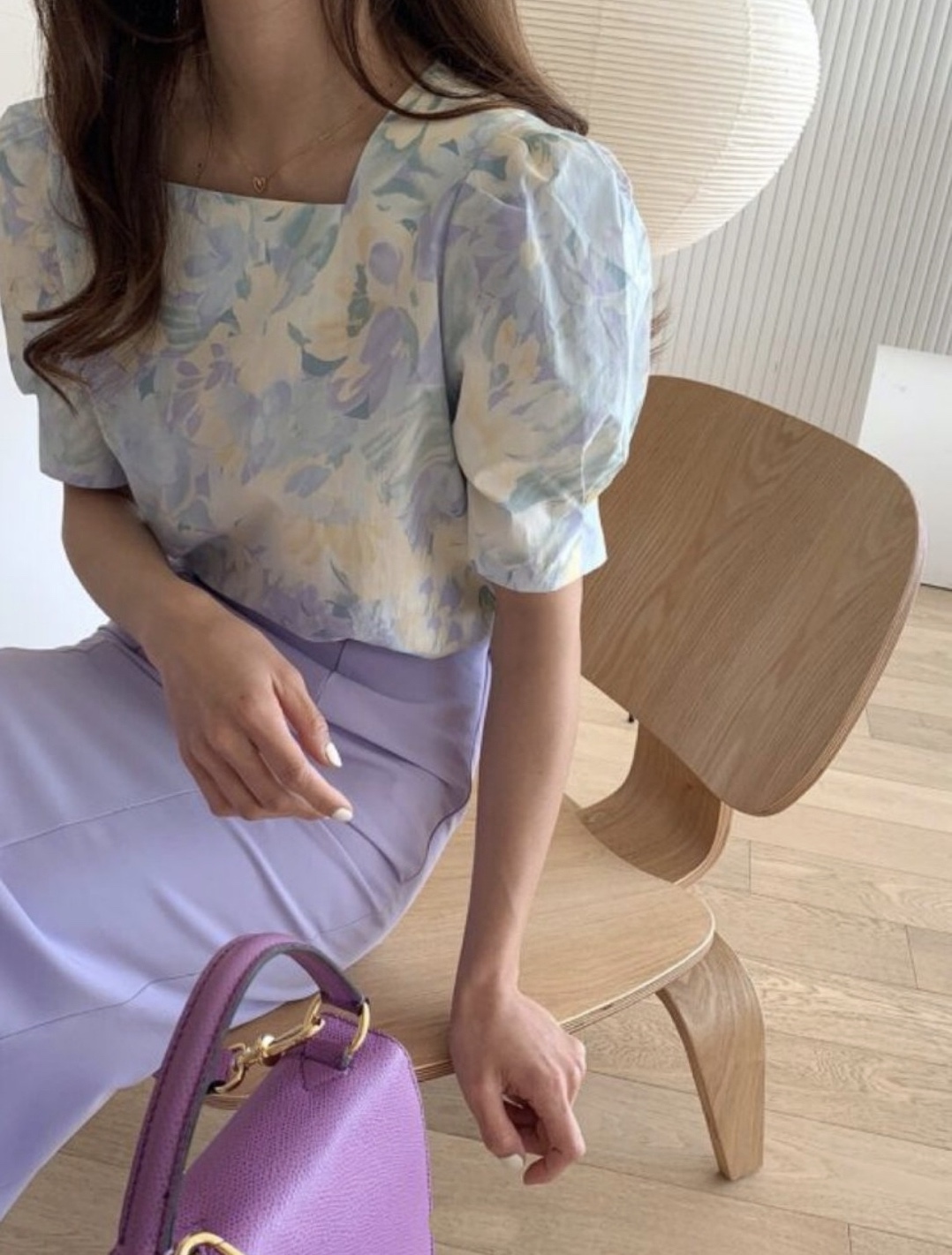 韓國製🇰🇷TP2087復古風花紋上衣 (2色)