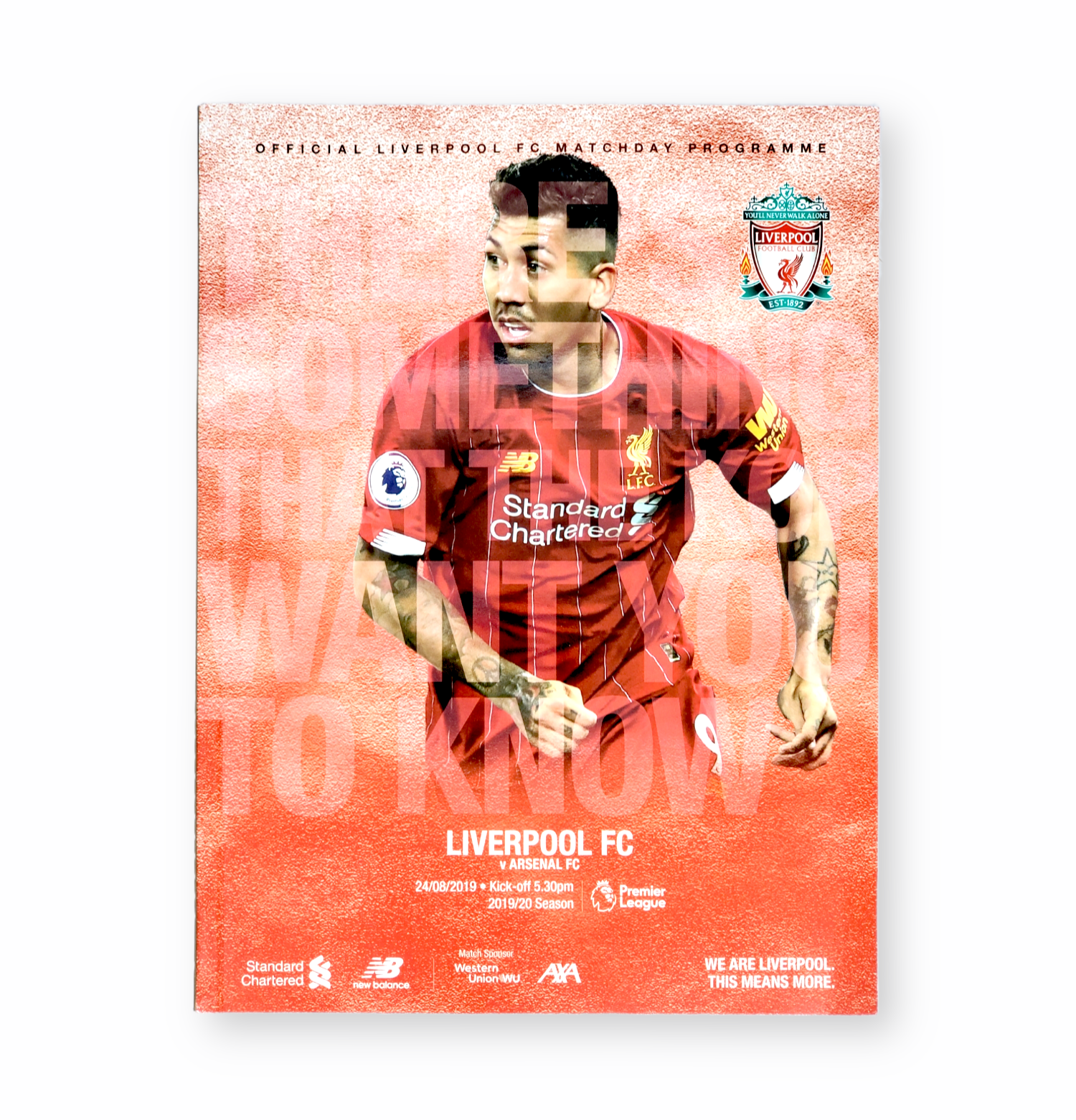 利物浦19/20場刊(第二週)F9