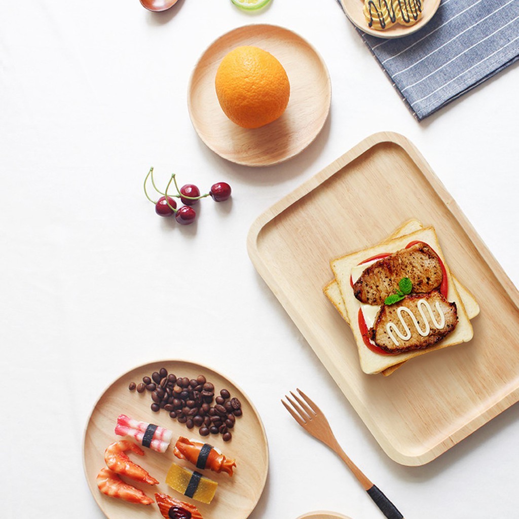 逐露天下 橡膠木盤