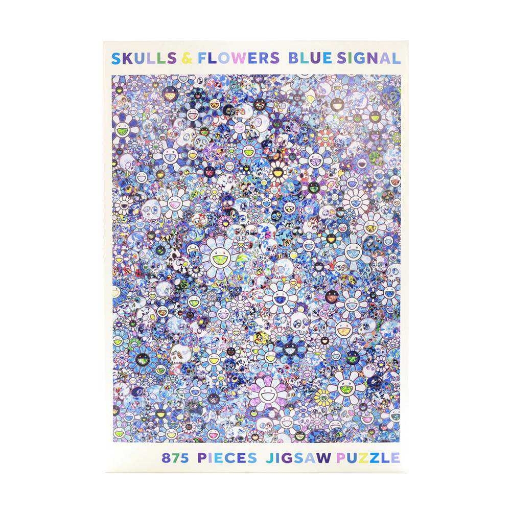 村上隆 SKULLS&FLOWERS BLUE SIGNAL 875 JIGSAW PUZZLE 875片 拼圖 小花 骷髏 現貨