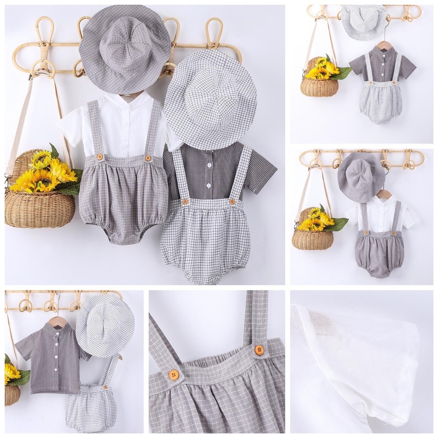 男童韓版吊帶西裝3件套No.292