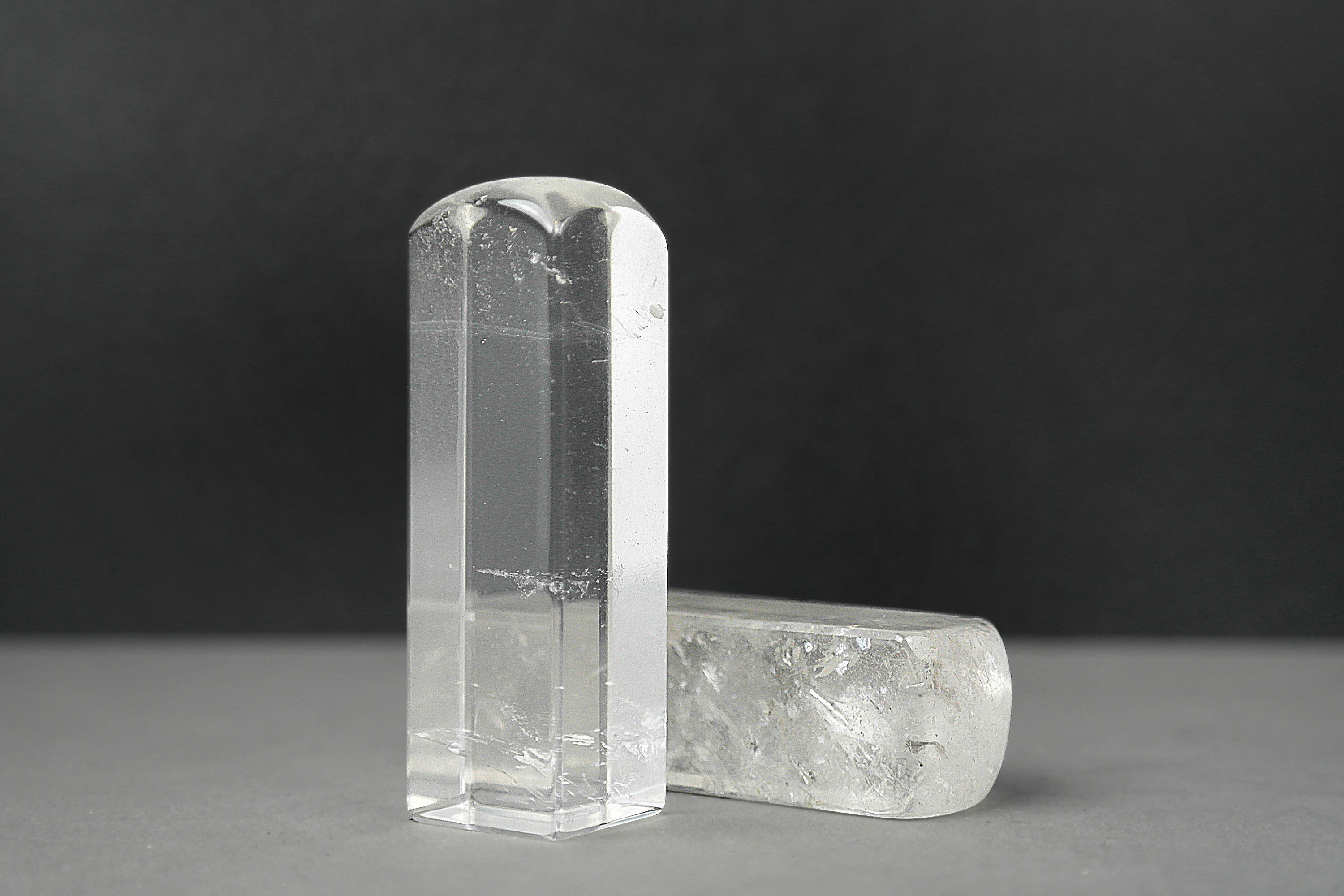 純天然白水晶【個人印鑑章】