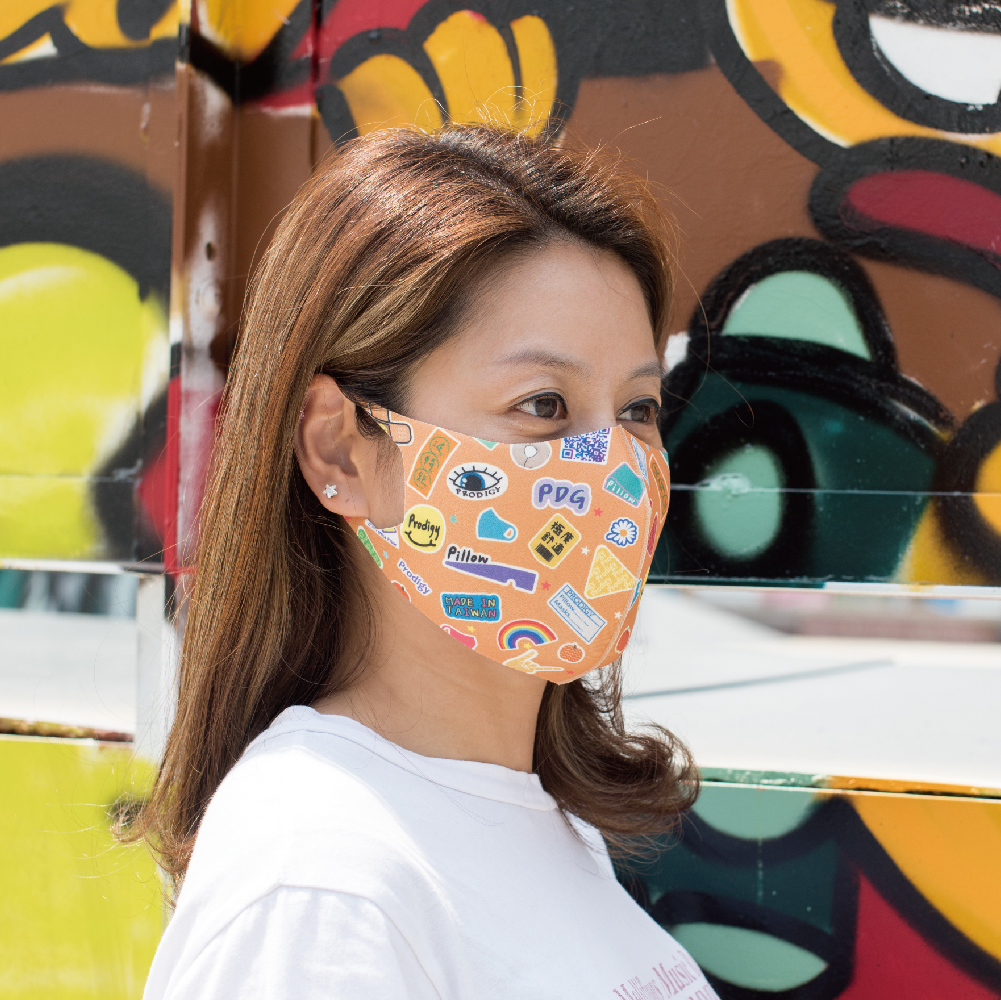 ｜個性拼貼｜舒適美-3D立體透氣抗菌口罩