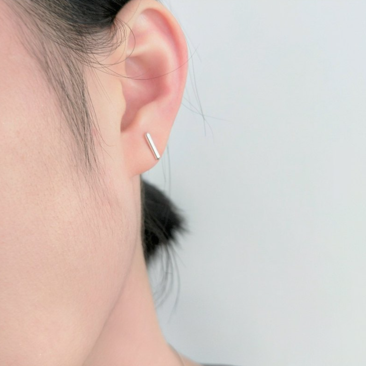 │簡約│小圓柱 • 耳針耳夾 • 純銀耳飾 • 設計師原創