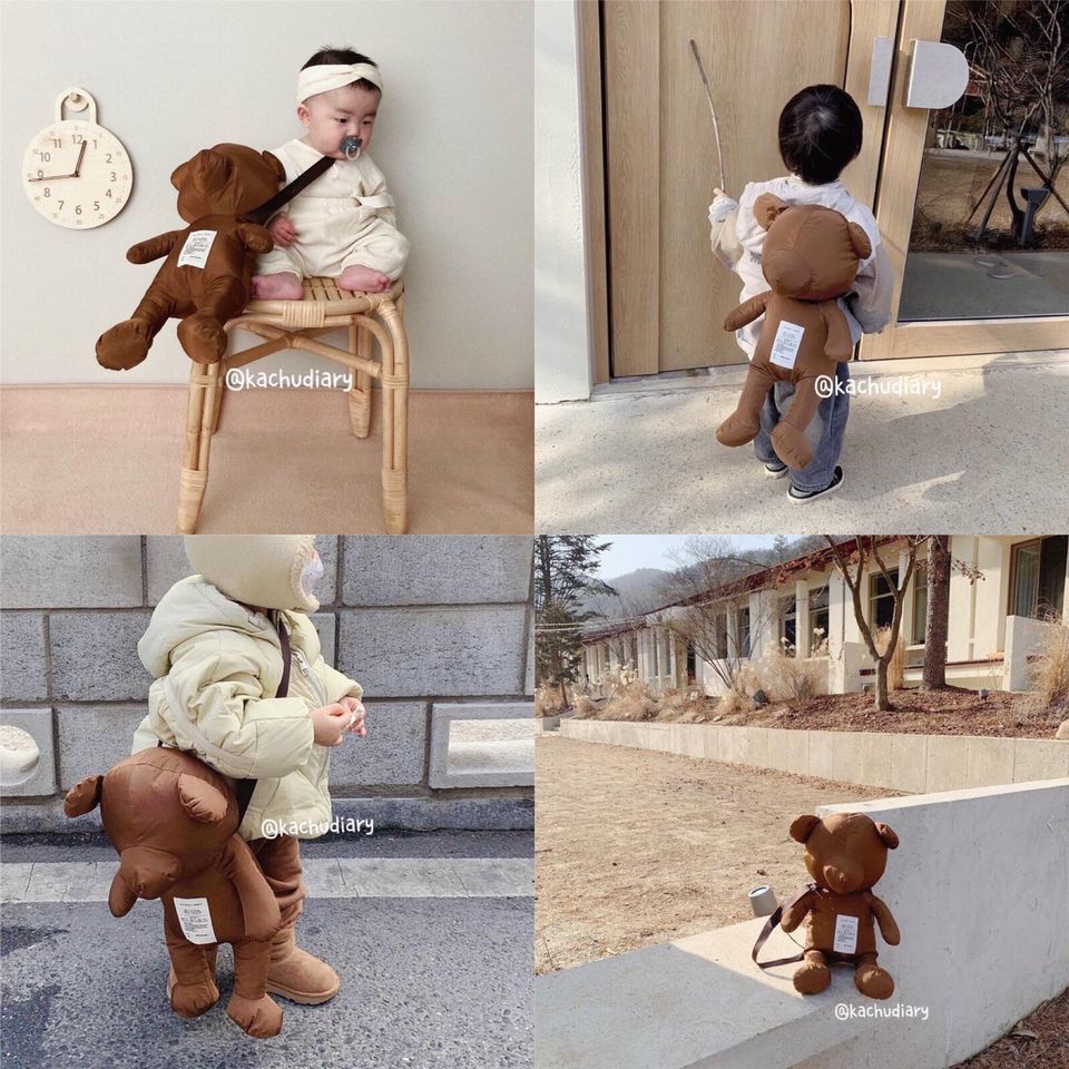 brown bear baby bag