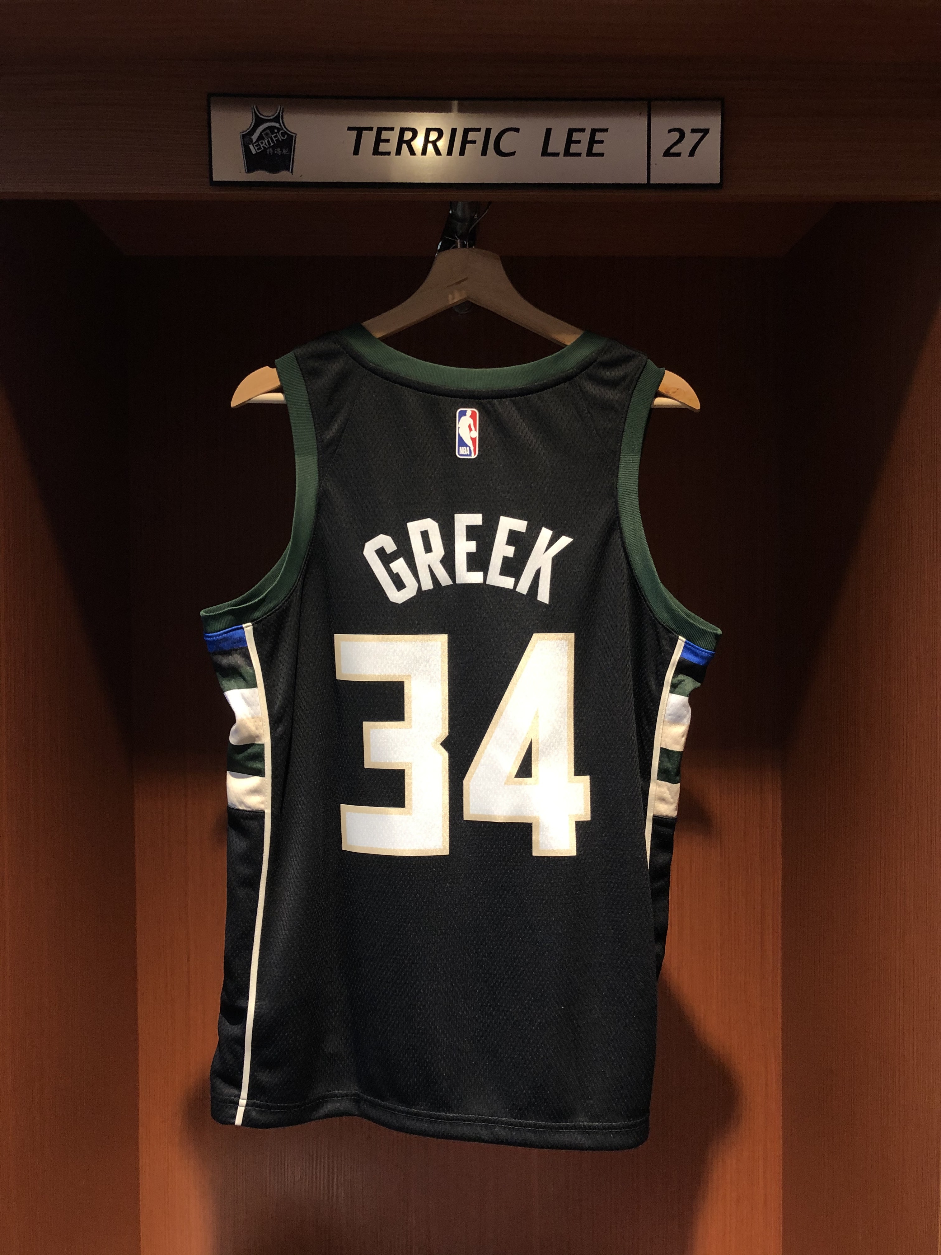 NBA球衣 Greek 密爾瓦基公鹿黑 Statement Nike Swingman 球迷版 熱轉印 全新