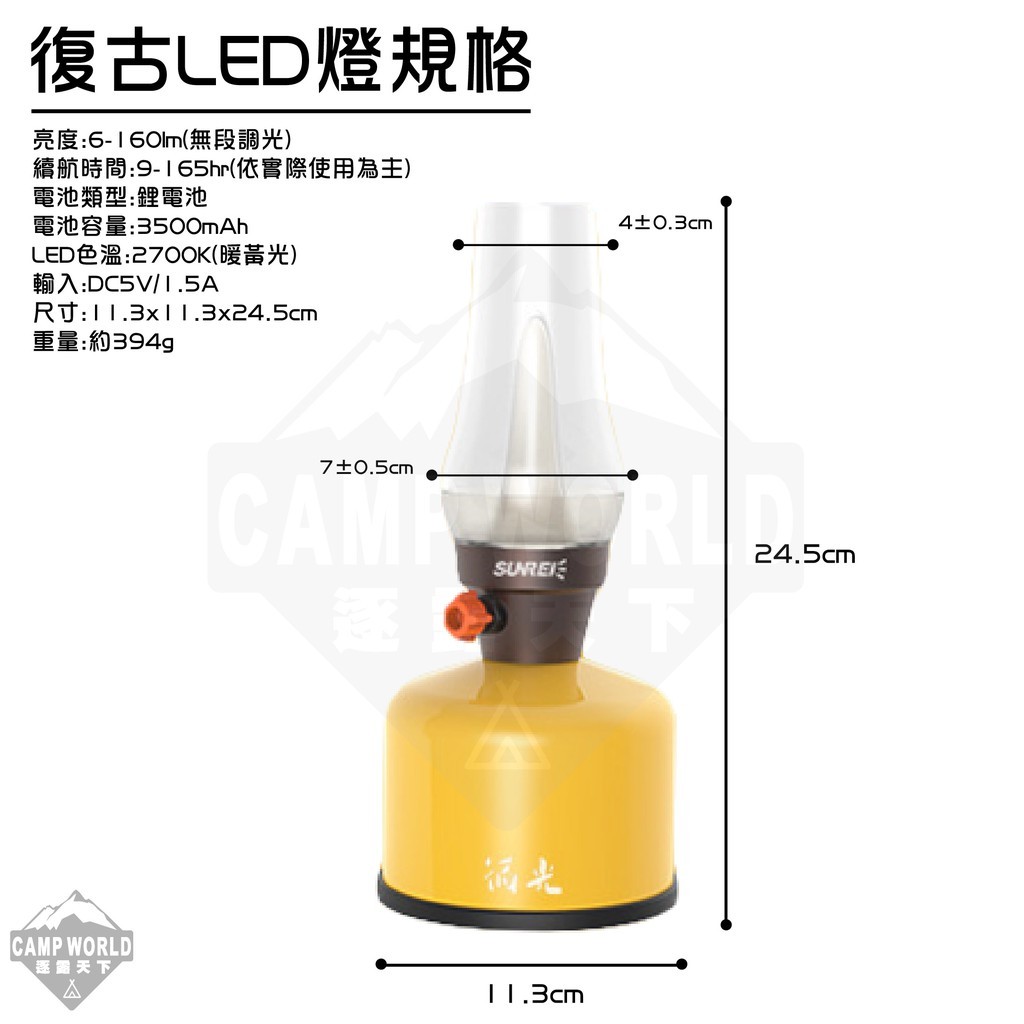 SUNREE 山力士 循光復古LED燈