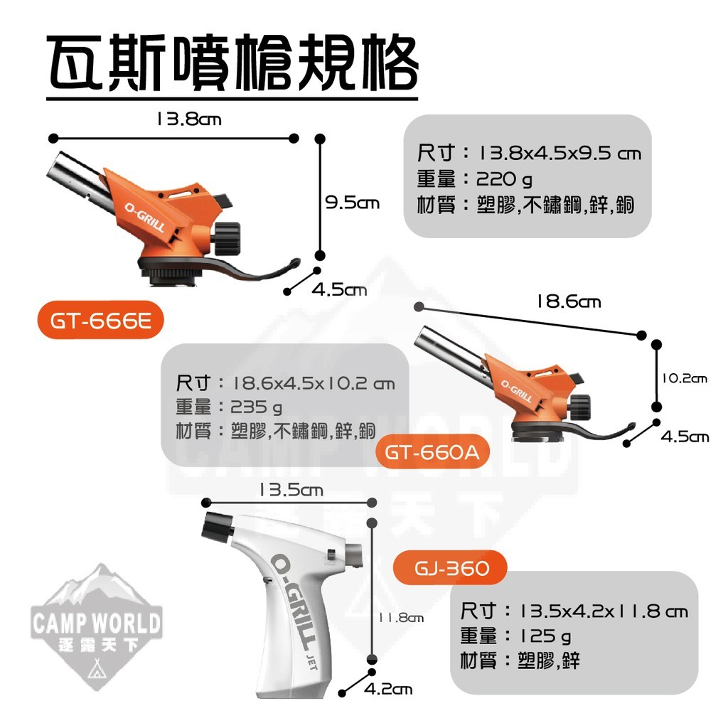 O-GRILL  瓦斯噴槍