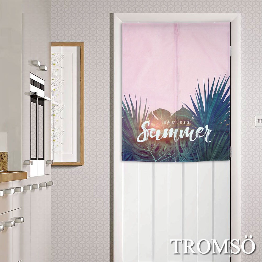 厚白棉麻風尚門簾D36夏日晨曦