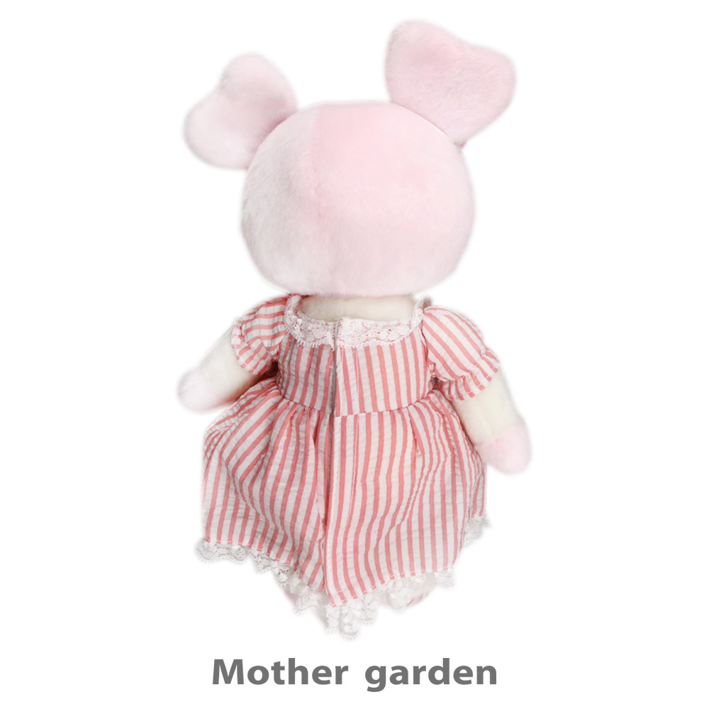 日本Usamomo萌兔桃桃-絨毛可更衣-粉紅鼠 43cm