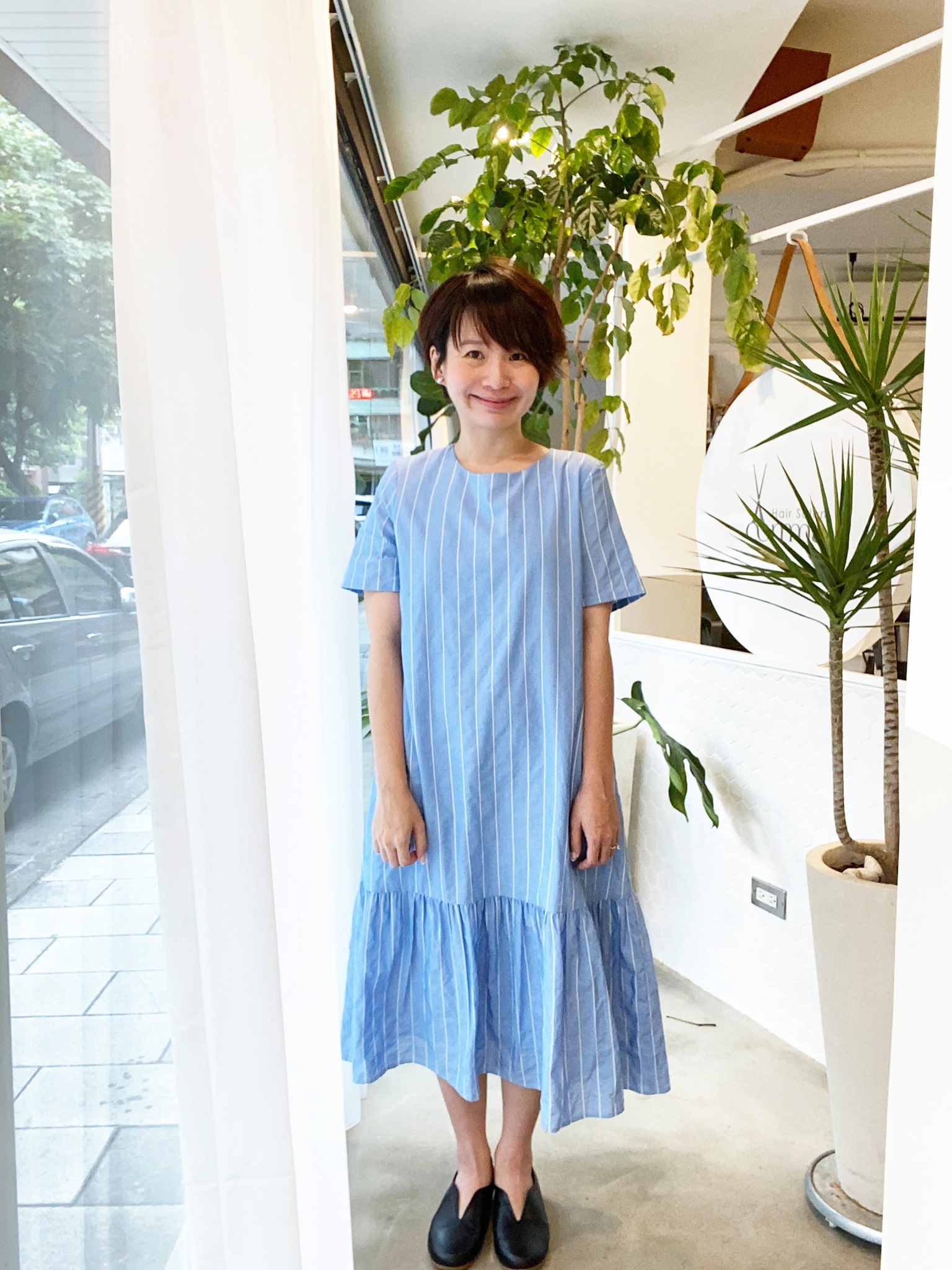 浪漫生活波海洋裝-月海