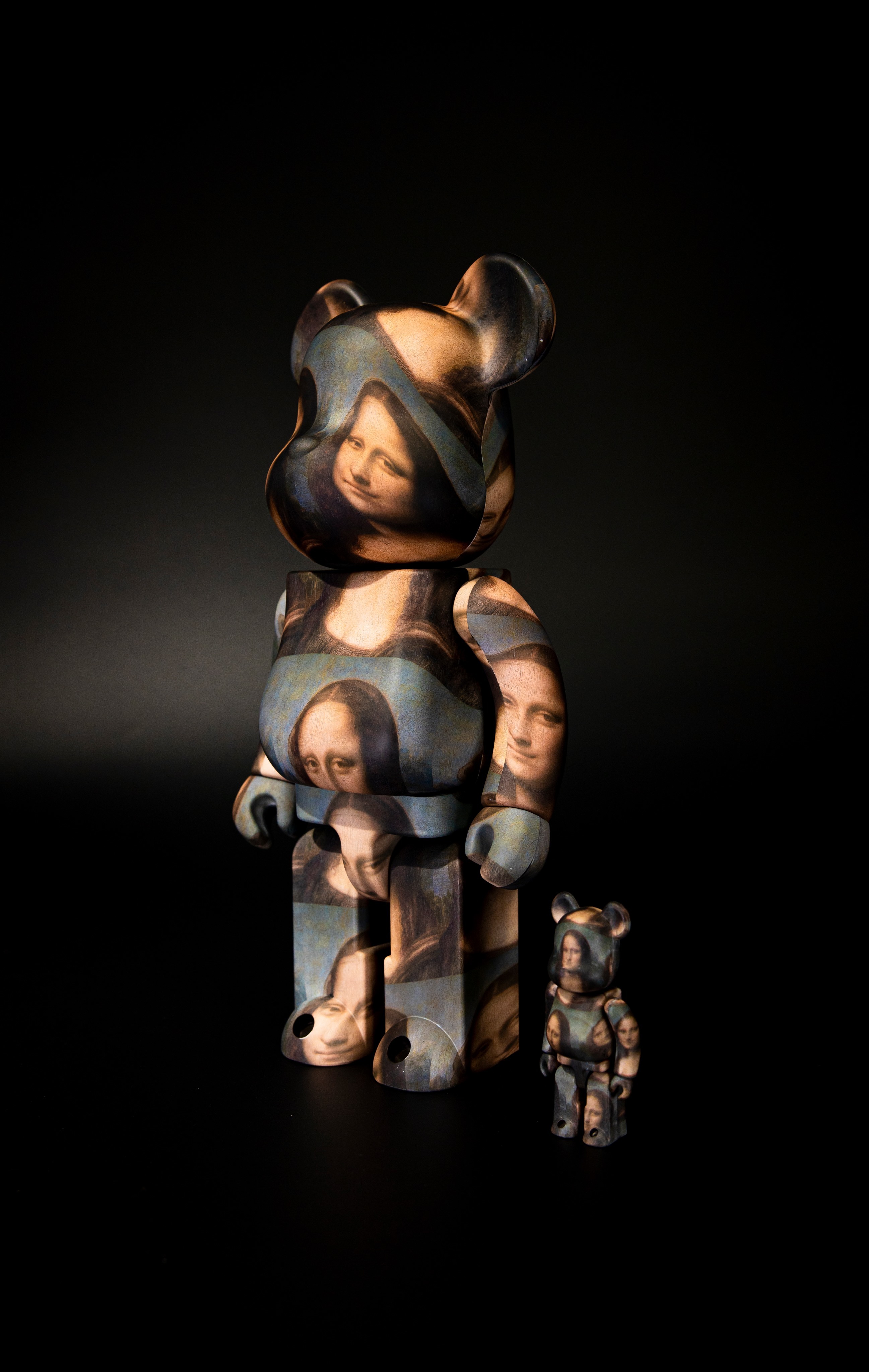 -(E5b)-BE@RBRICK X LOUVRE MUSEUM  羅浮宮 モナリザ MONA LISA 蒙娜麗莎 水轉印(400%+100%)