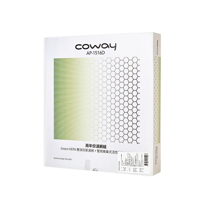 Coway 二年份濾網組 空氣清淨機 原廠耗材 (適用 AP-1516D )