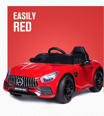 BENZ GT-R AMG  GTR 兒童電動車(皮座椅) 紅色/白色