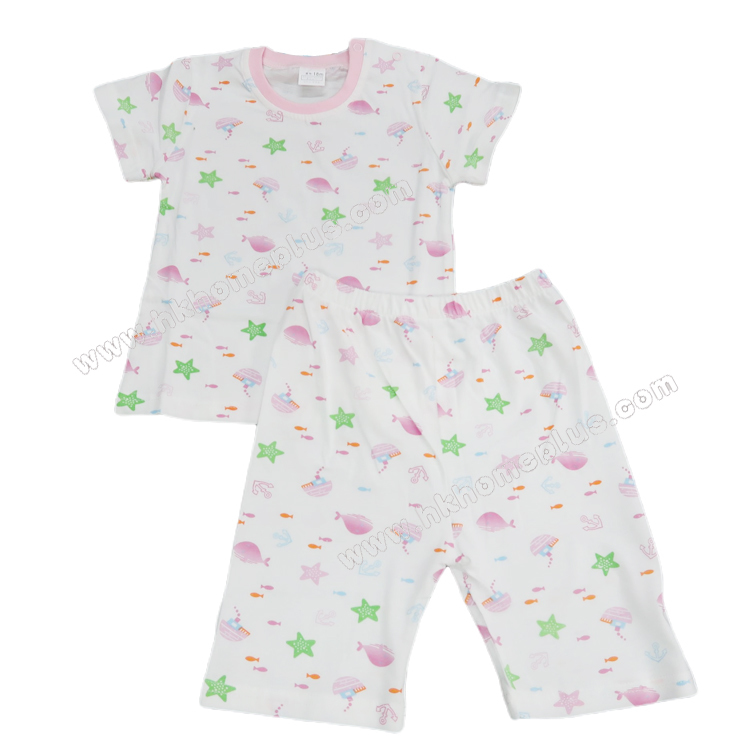 Koma Land: 嬰兒平紋肩鈕短袖短褲套裝 BE2070 (18m-36m 碼)