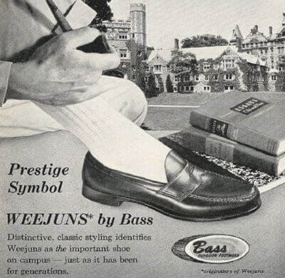 1936年G.H Bass 公司製作的一款樂福鞋「Weejun」