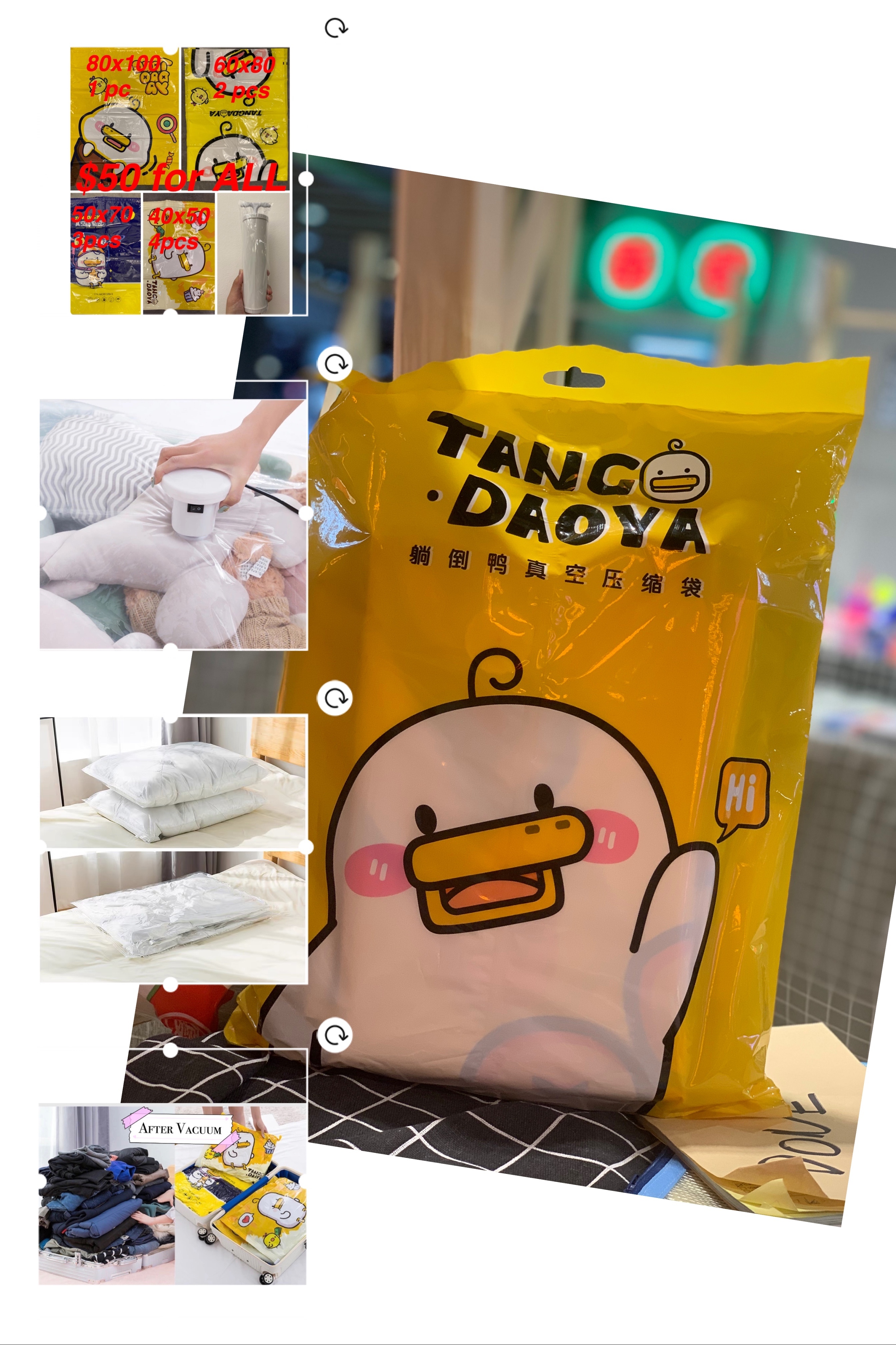 Monkey Home Vacuum Bag  (10bags) pump included - $60