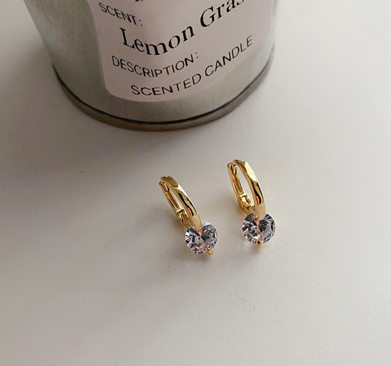 肆玥xAllure法式簡約氣質鑽石耳扣耳環