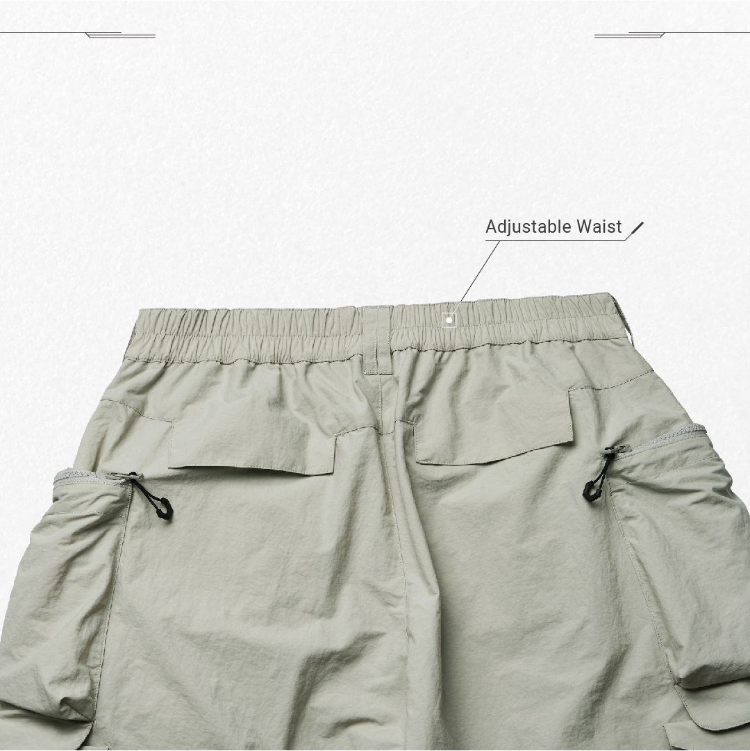 GOOPiMADE® 21 S/S “PS-01” Pentagon Utility Shorts - Bone