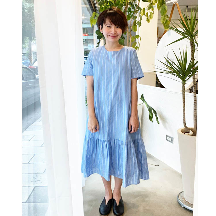 浪漫生活波海洋裝-月海