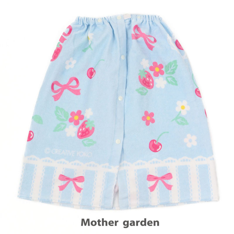 【日本Mother Garden】扣式浴巾-草莓花束 60cm