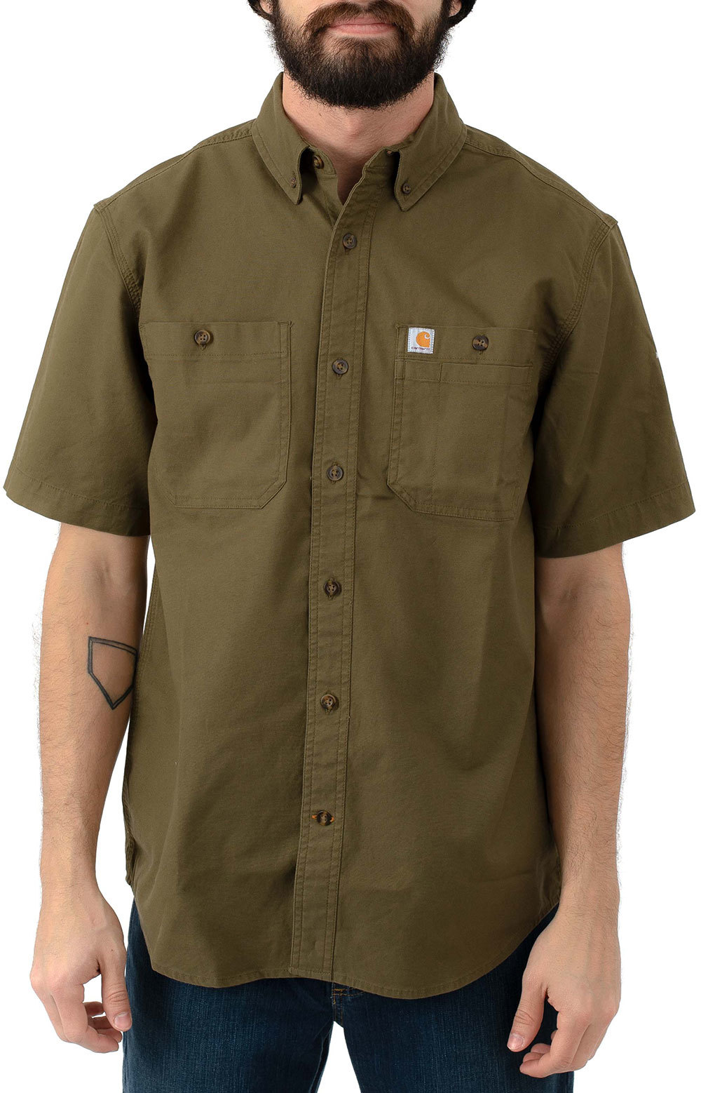 CARHARTT Rugged Flex Rigby Short Sleeve Work Shirt 襯衫 口袋 短袖 103555