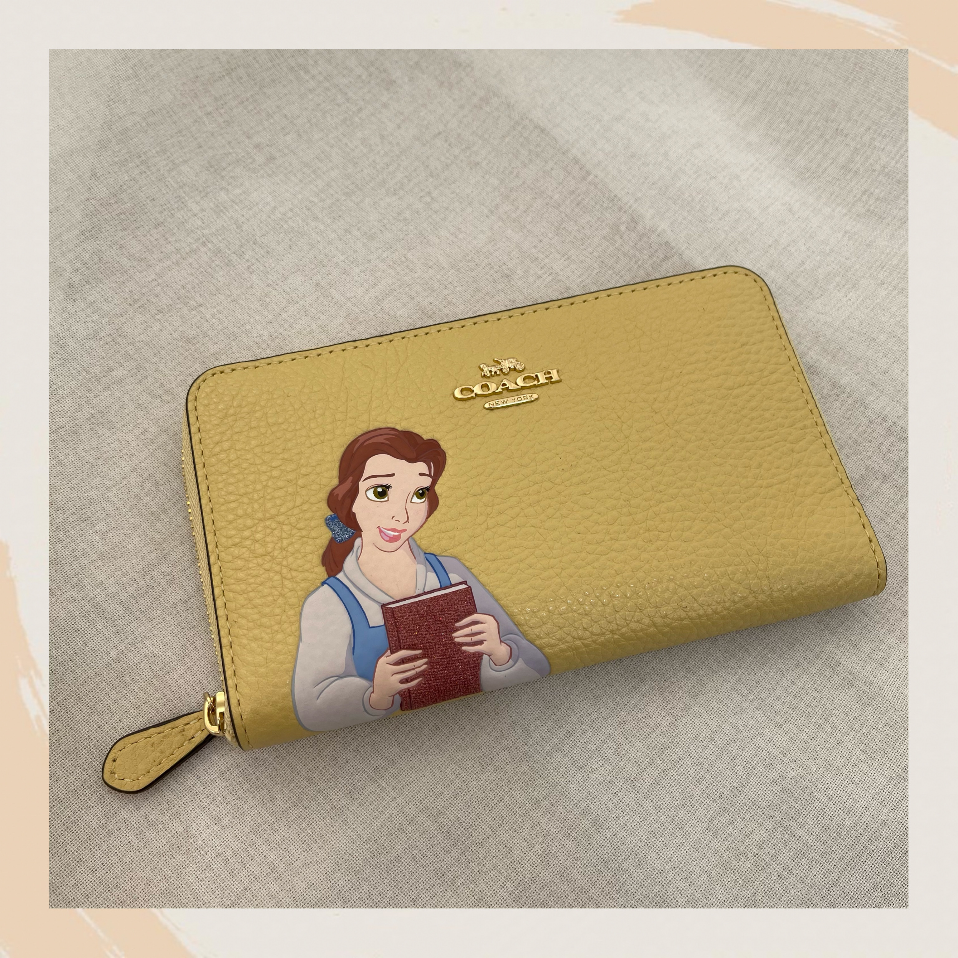 【名牌代購】COACH MEDIUM ID ZIP WALLET WITH TIANA #C2894/IMS7D