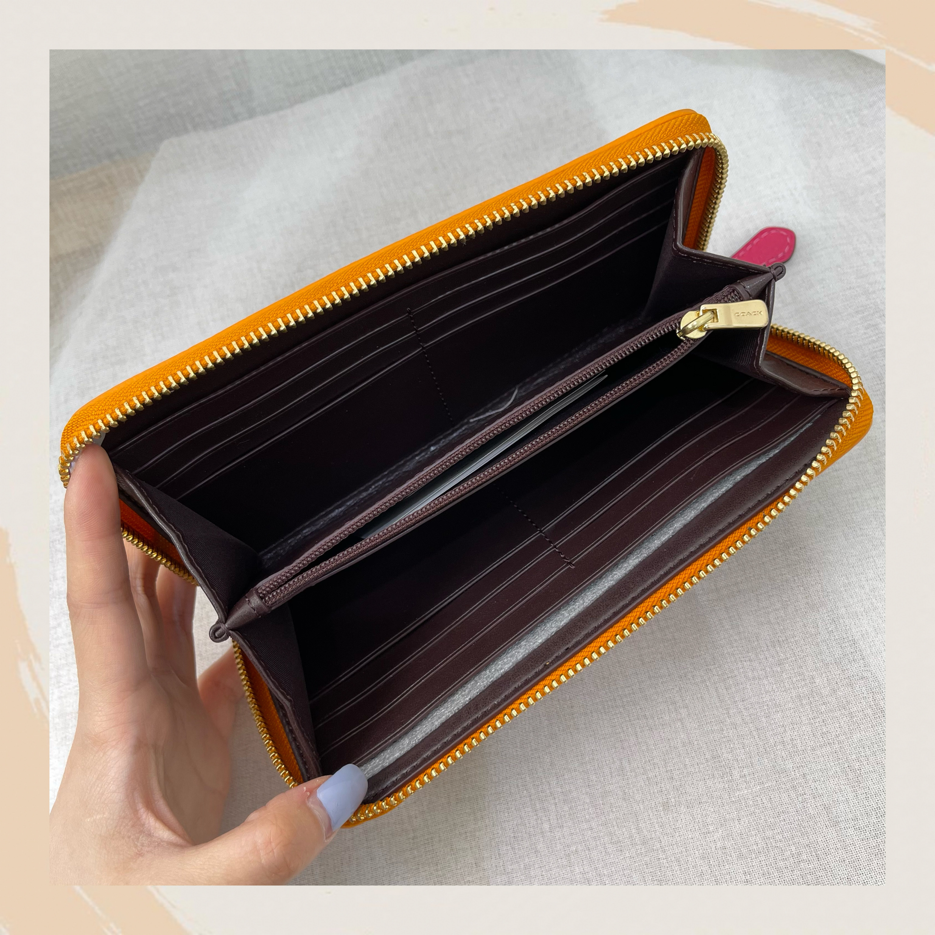 【名牌代購】COACH MEDIUM ID ZIP WALLET WITH TIANA #C2894/IMS7D