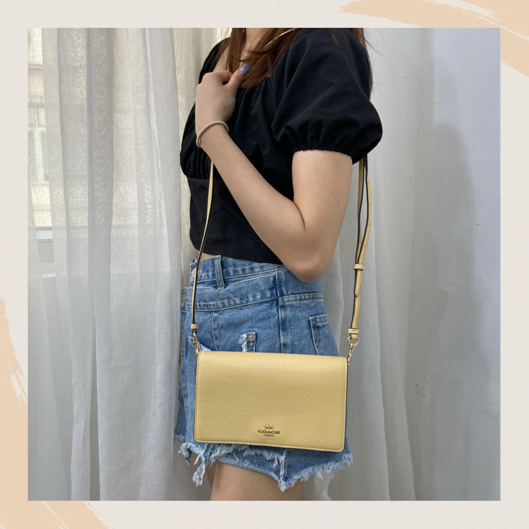 【名牌代購】COACH ANNA FOLDOVER CROSSBODY CLUTCH #3037/IMSDK