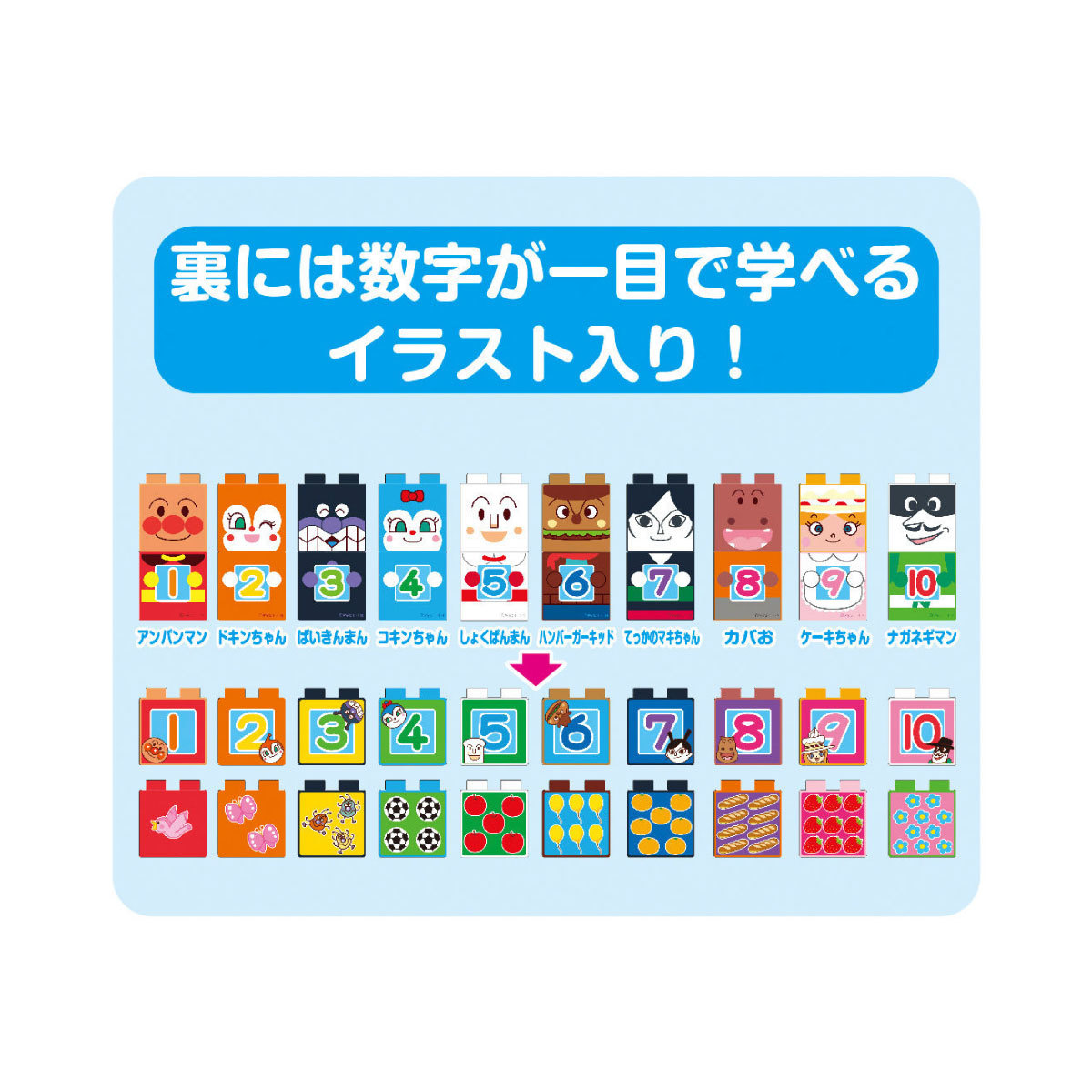 麵包超人-SL人數字積木套裝