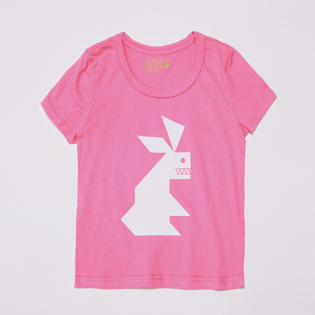 小白兔 蜜桃棉 童T 玫粉【買一送一】