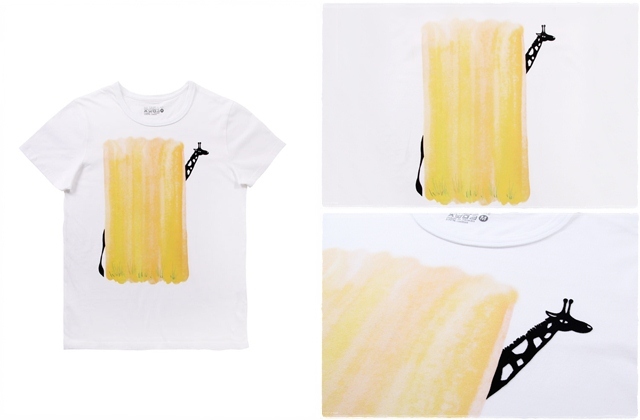 長頸鹿 短袖 蜜桃棉 童T 純白【買一送一】