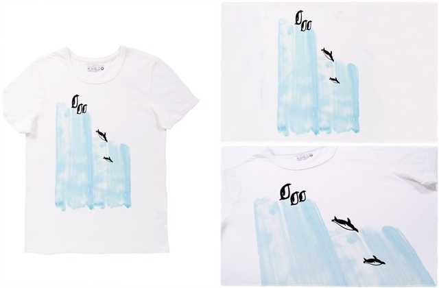 企鵝 短袖 蜜桃棉 童T 純白【買一送一】