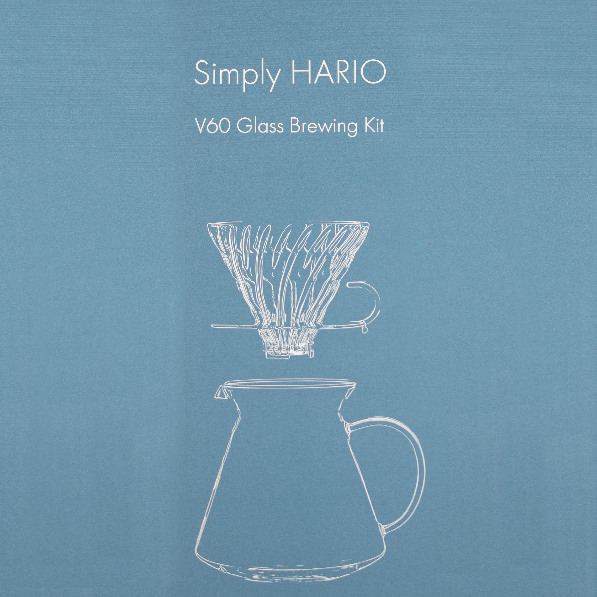 HARIO 玻璃手沖咖啡套組 600ml 2-4人份 (日本製)