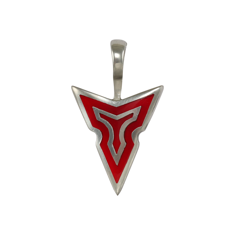 Bico吊墜，女士吊墜 三角矛頭造型；充滿決心冒險勇往直前（1900小款紅色）