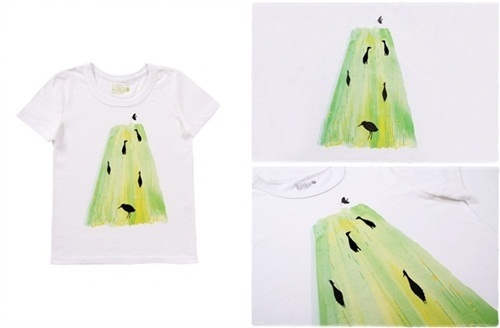 白鷺鷥 短袖 蜜桃棉 童T 天然白【買一送一】