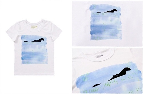 河馬 短袖 蜜桃棉 童T 天然白【買一送一】