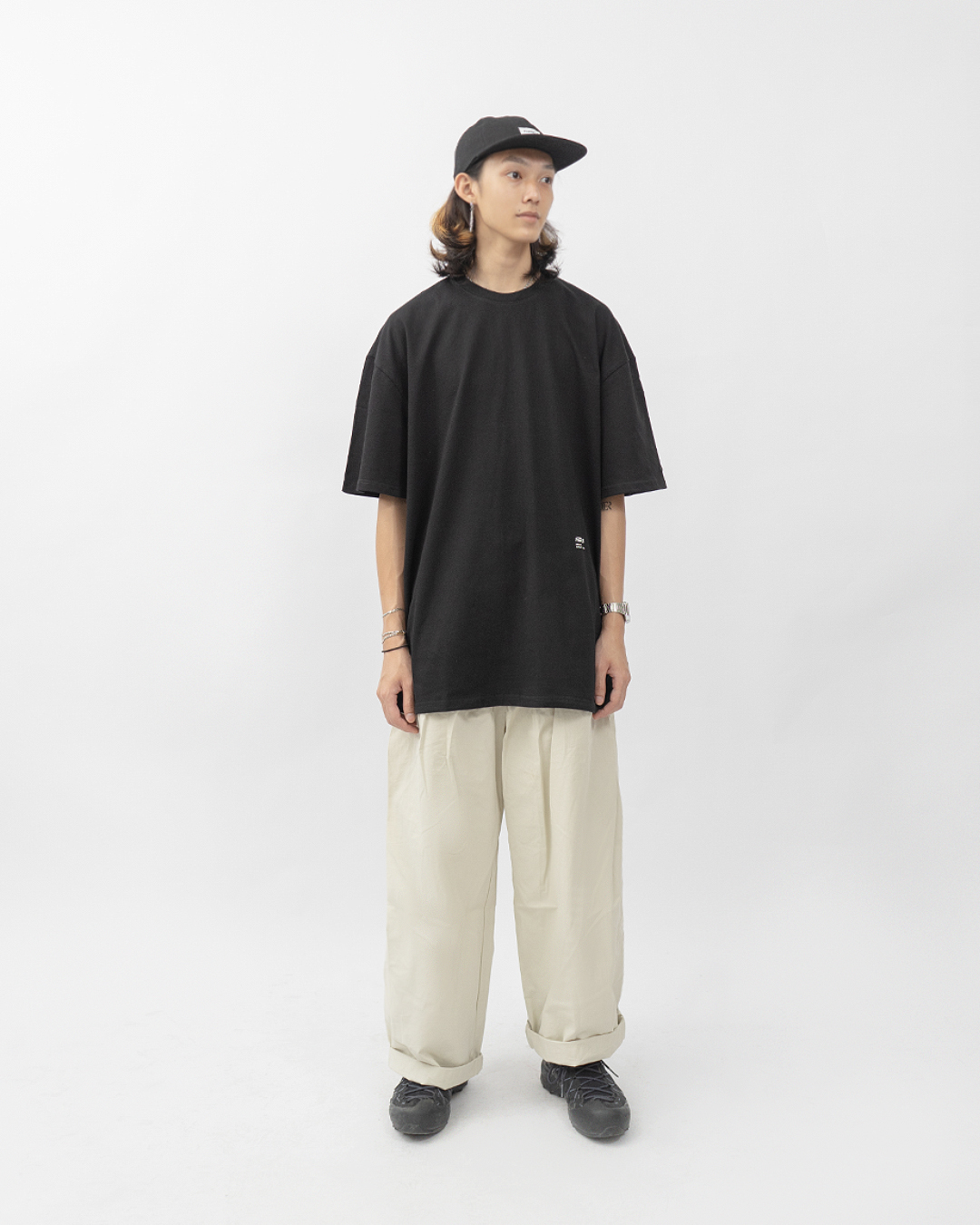 【FUMBLE】Everyday Essential Cotton Logo Tee (Japanese)｜Black | Short Sleeves | Original Design