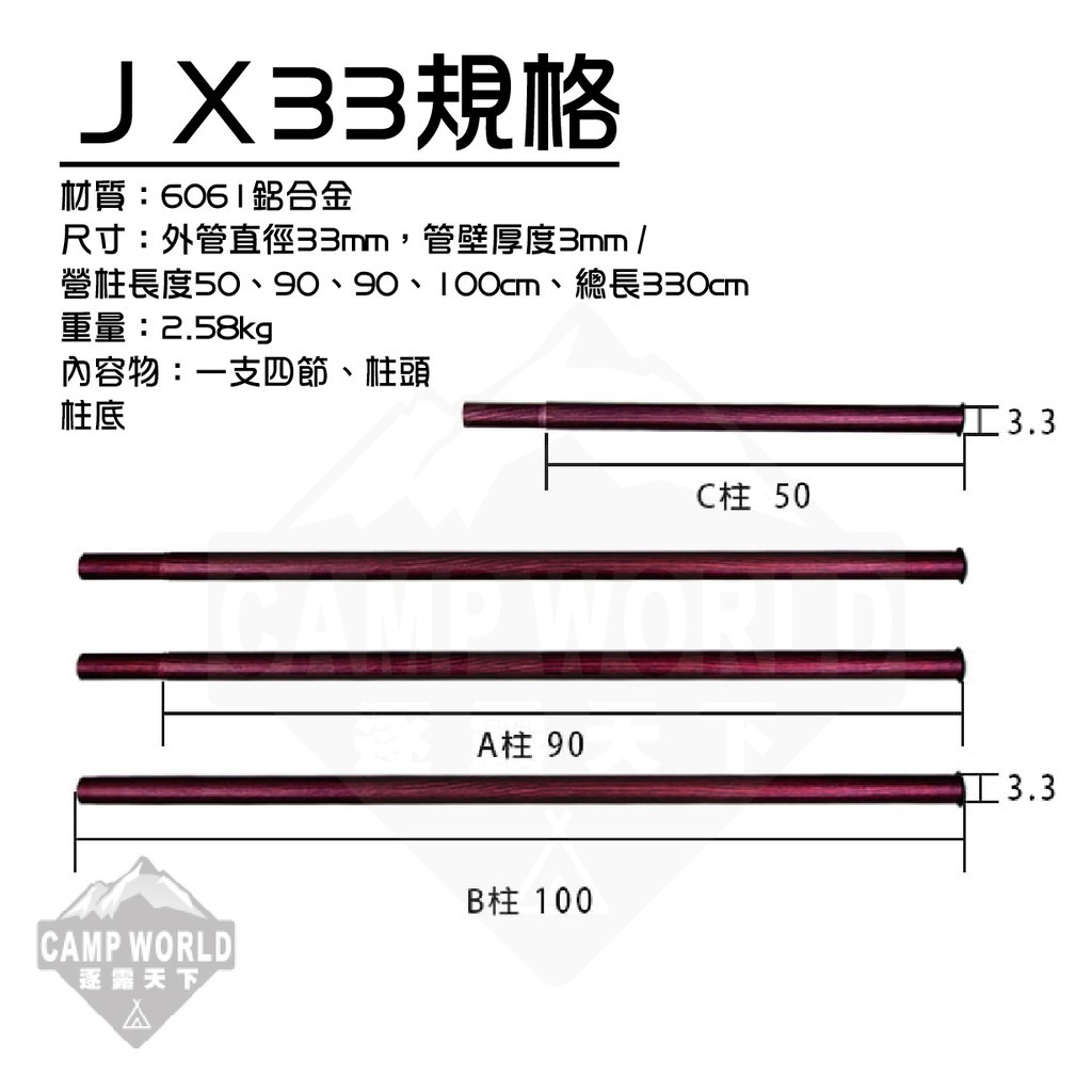 JX JX33 二代專利營柱