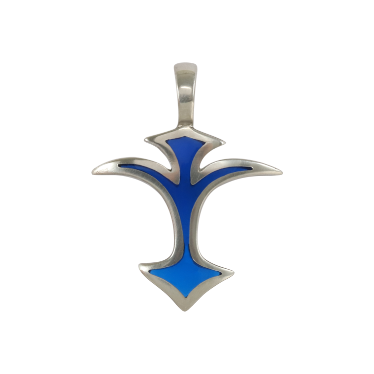 Bico吊墜，女士吊墜 展翼圖騰；崇高的自由精神 不含鍊子（1904藍色）