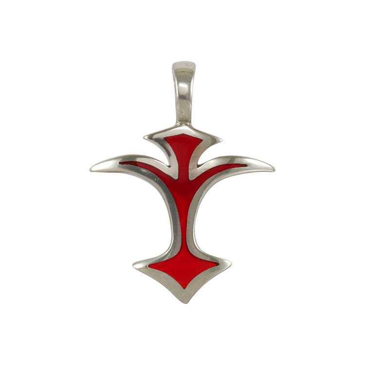 Bico吊墜，女士吊墜 展翼圖騰；崇高的自由精神 不含鍊子（1904紅色）